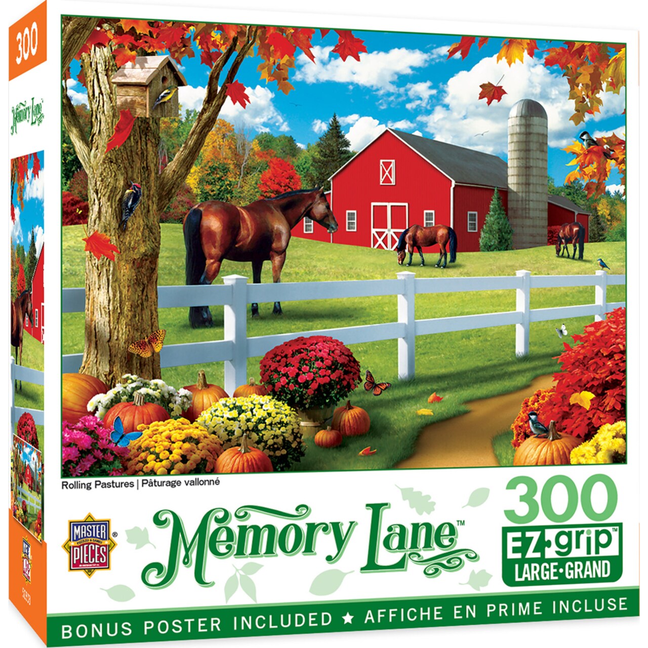 Masterpieces 300 Piece EZ Grip Jigsaw Puzzle - Rolling Pastures - 18"x24"